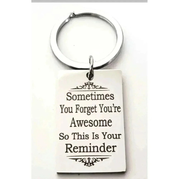 You're Awesome Reminder Stainless Steel Keychain - Picture 1 of 2
